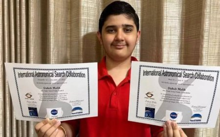 14-Year-Old Noida Boy Selected by NASA to Name Asteroid He ‘Discovered’