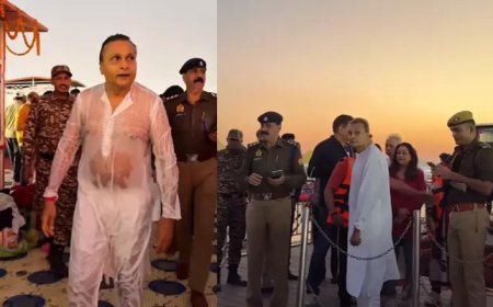 Anil and Tina Ambani Take Holy Dip at Maha Kumbh Mela, Embrace Spirituality at Sangam