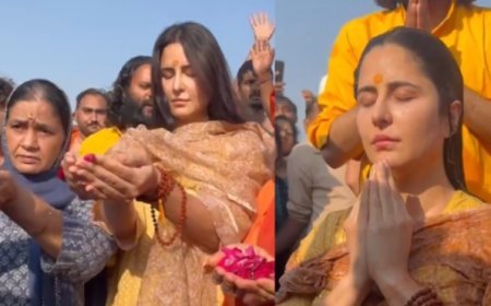 Katrina Kaif Offers Prayers and Takes a Holy Dip at Maha Kumbh