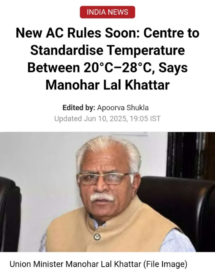 India’s New AC Rule: Why Cooling Below 20°C Might Be Banned