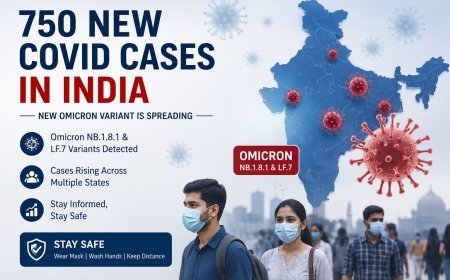 750 new COVID Cases in India : New Omicron Variant is spreading