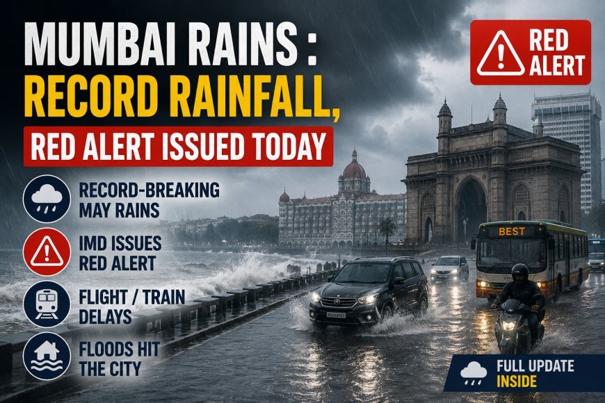 Mumbai Rains : Record Rainfall, Red Alert Issued Today